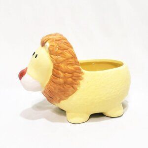 Jungle Lion Animal Yellow Kids Room Nursery Organizer Planter 6" Caddy GCI
